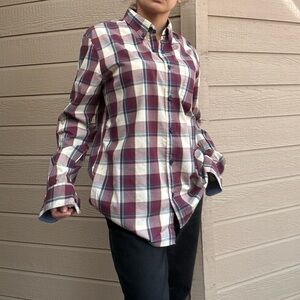 Wallin & Bros plaid button down shirt